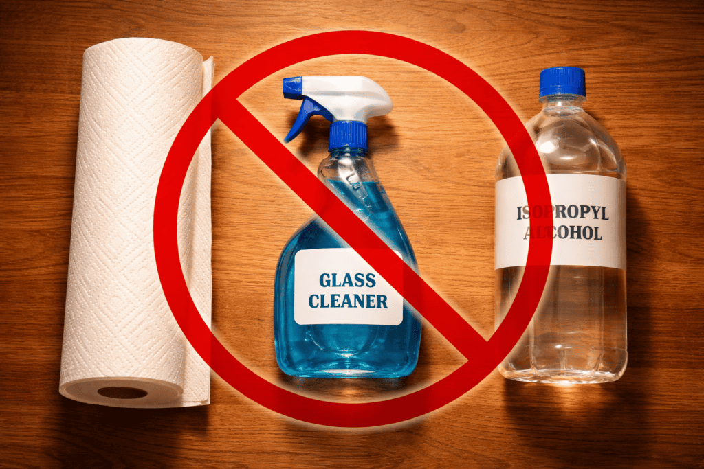 What not to use when cleaning vinyl records